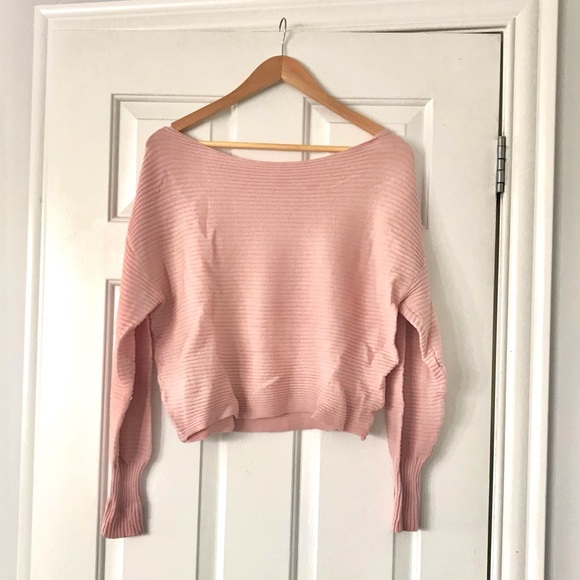 Pink Ribbed Garage Sweater - Picture 1 of 3